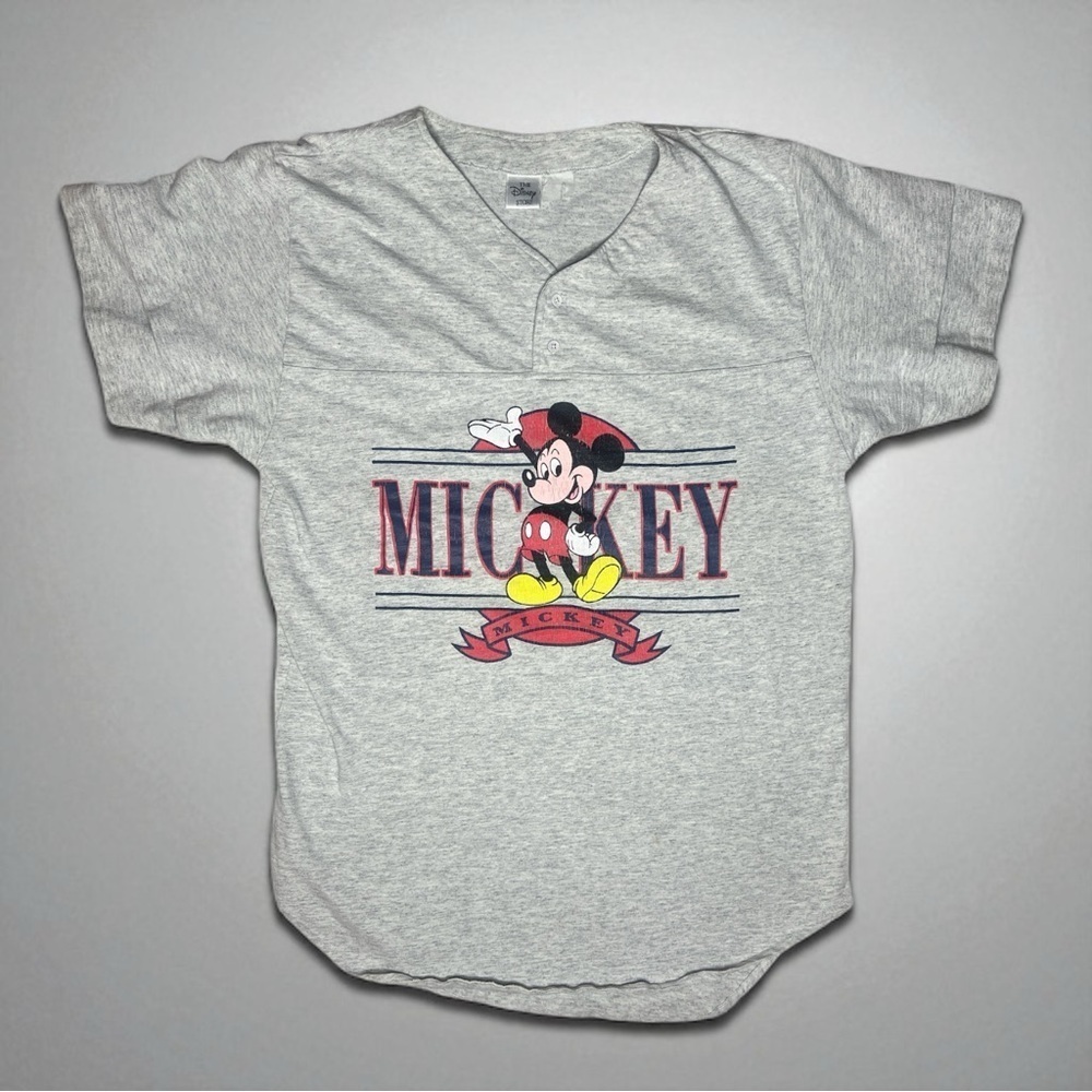Vintage 90s Disney Mickey Mouse Sleep Shirt Jersey Tee Large - Picture 9 of 9